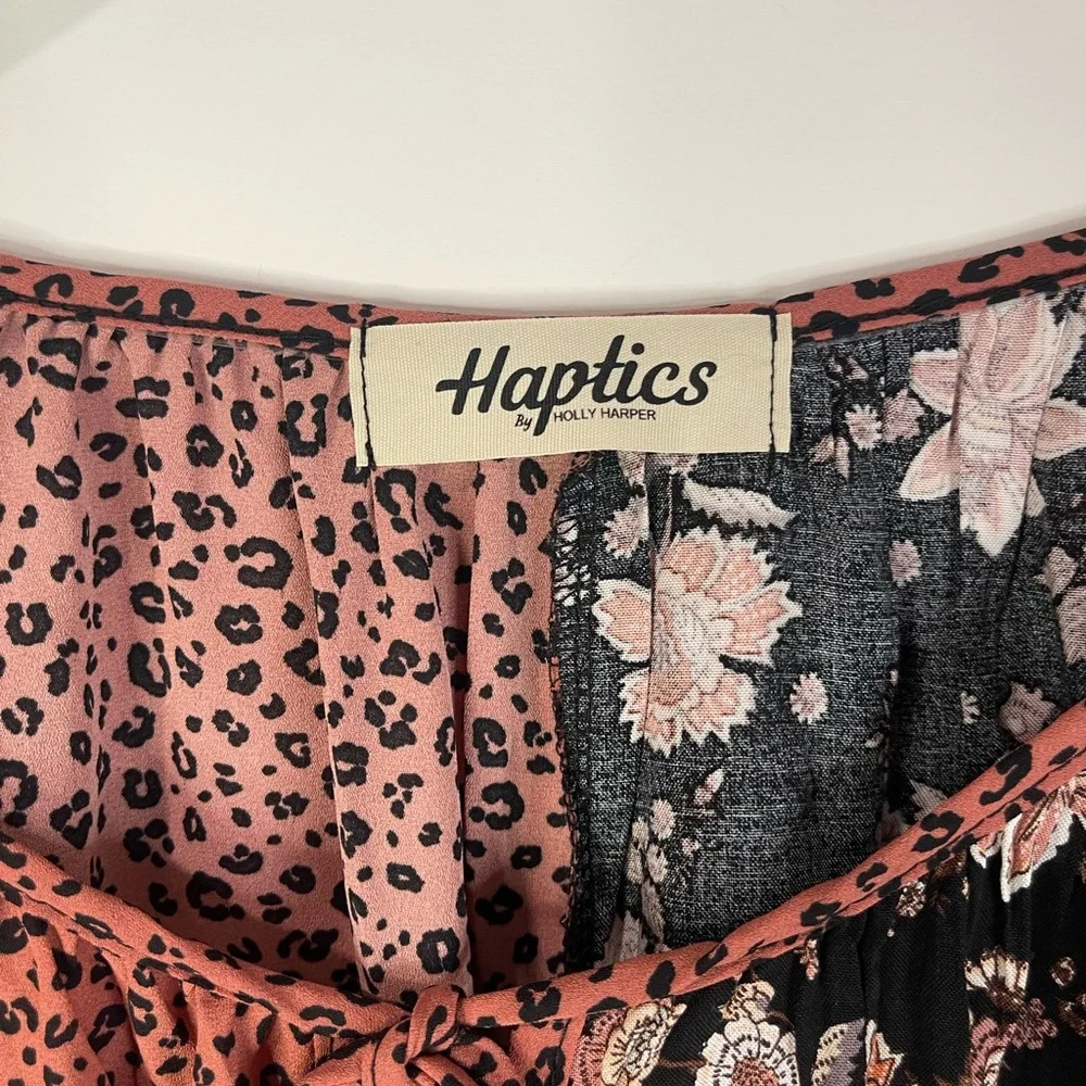Haplics Elegant Floral and Leopard Print Blouse‎ - Picture 4 of 9